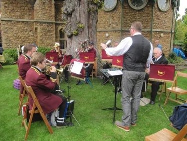 The Band Playong in the Grounds